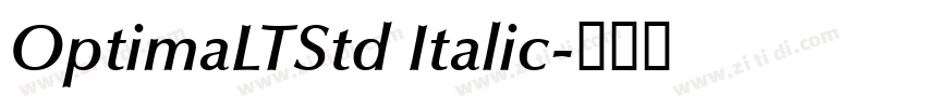 OptimaLTStd Italic字体转换